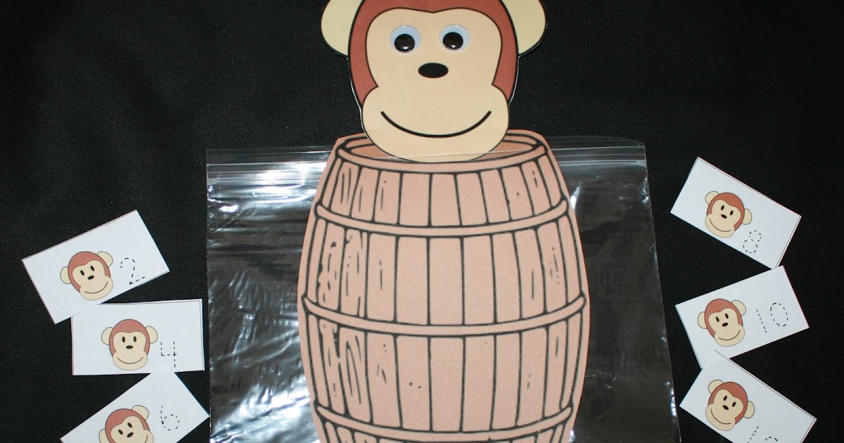 Classroom Freebies: Barrel Of Monkeys Counting Activities