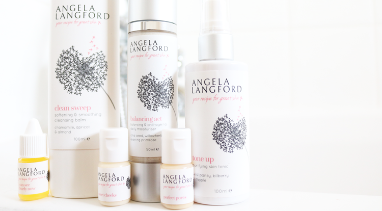 Angela Langford - Clean Sweep Cleansing Balm, Tone Up Purifying Skin Tonic, Balancing Act Daily Moisturiser, Sweet Cheeks Balancing Face Wash, Perfect Pores Face Serum & I Can See Clearly Now Eye Makeup Remover