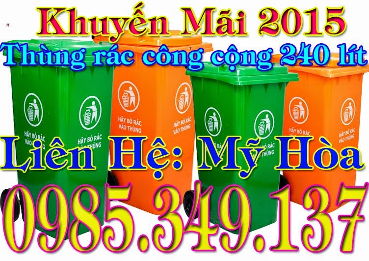 THÙNG RÁC NHỰA 120L, 240L