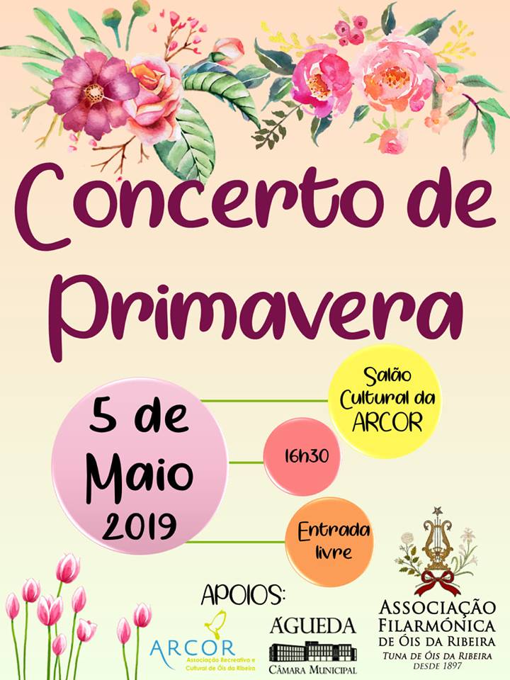 CONCERTO DA PRIMAVERA DA TUNA / AFOR A 5 DE MAIO DE 2019!