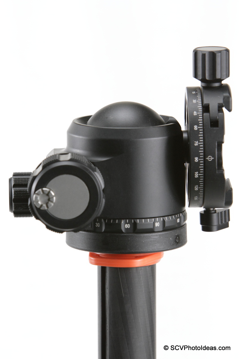 Sunwayfoto DDH-03 PC on XB-44 LP ball head - tilted lever issue