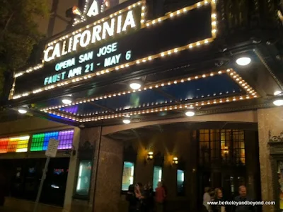 marquee at California Theater in San Jose, California