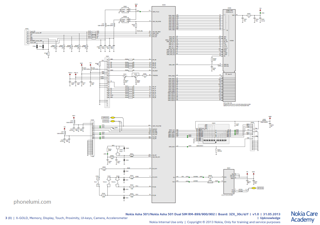 Nokia Asha 501 RM-899 RM-900 schematics