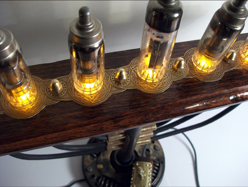 steampunk menorah (detail)