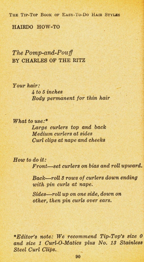 Incurlers The TipTop Book of EasyToDo Hair Styles