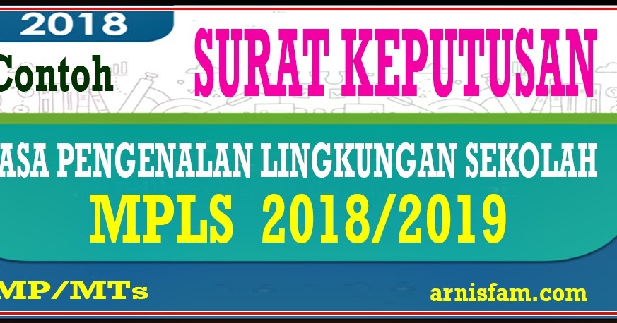 DOWNLOAD CONTOH SK MASA PENGENALAN LINGKUNGAN SEKOLAH