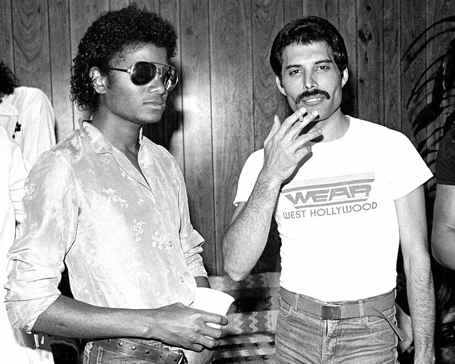 Freddie Mercury and Michael Jackson picture photo