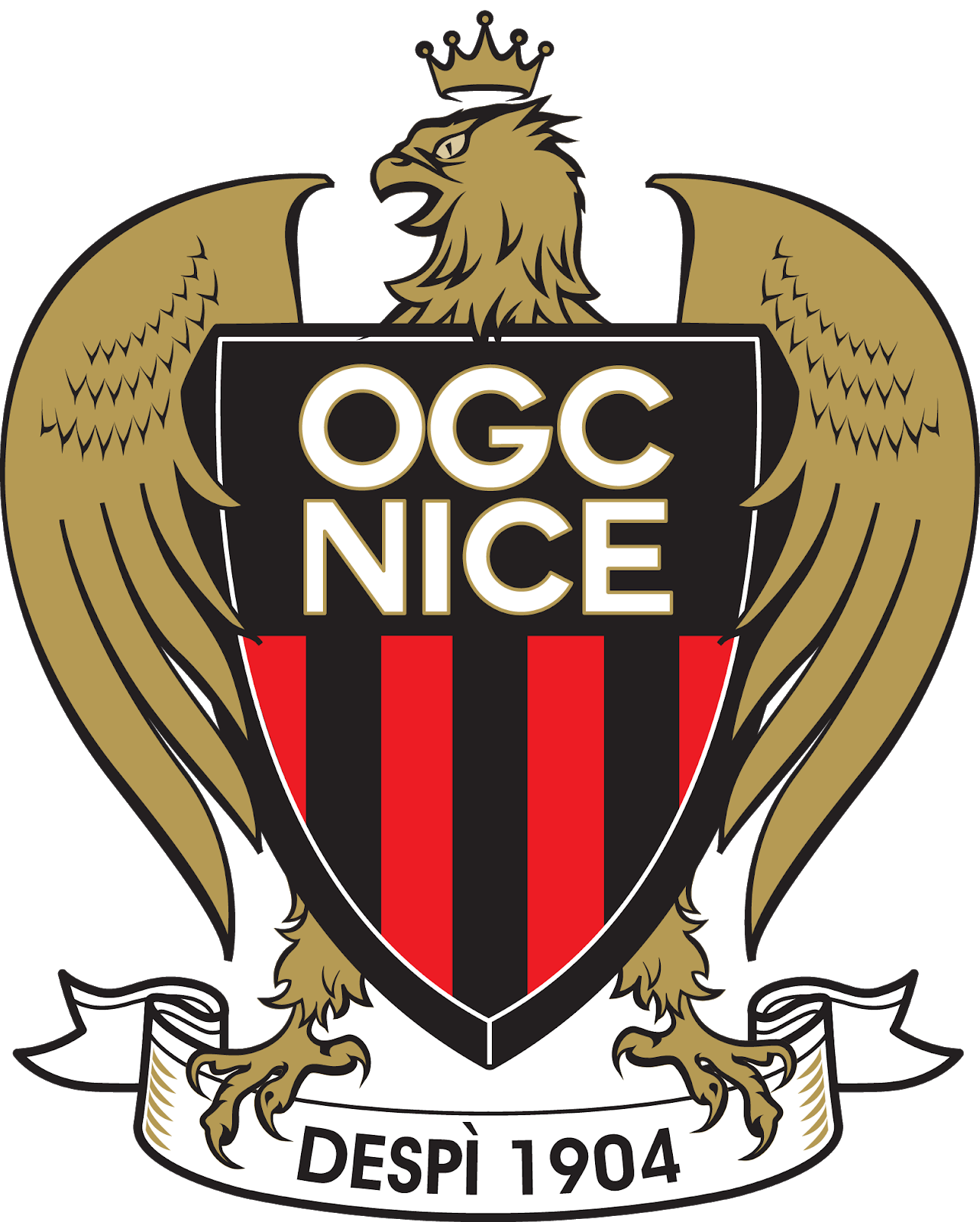 Download Logo Ogc Nice France Football Svg Eps Png Psd Ai Free El Fonts Vectors