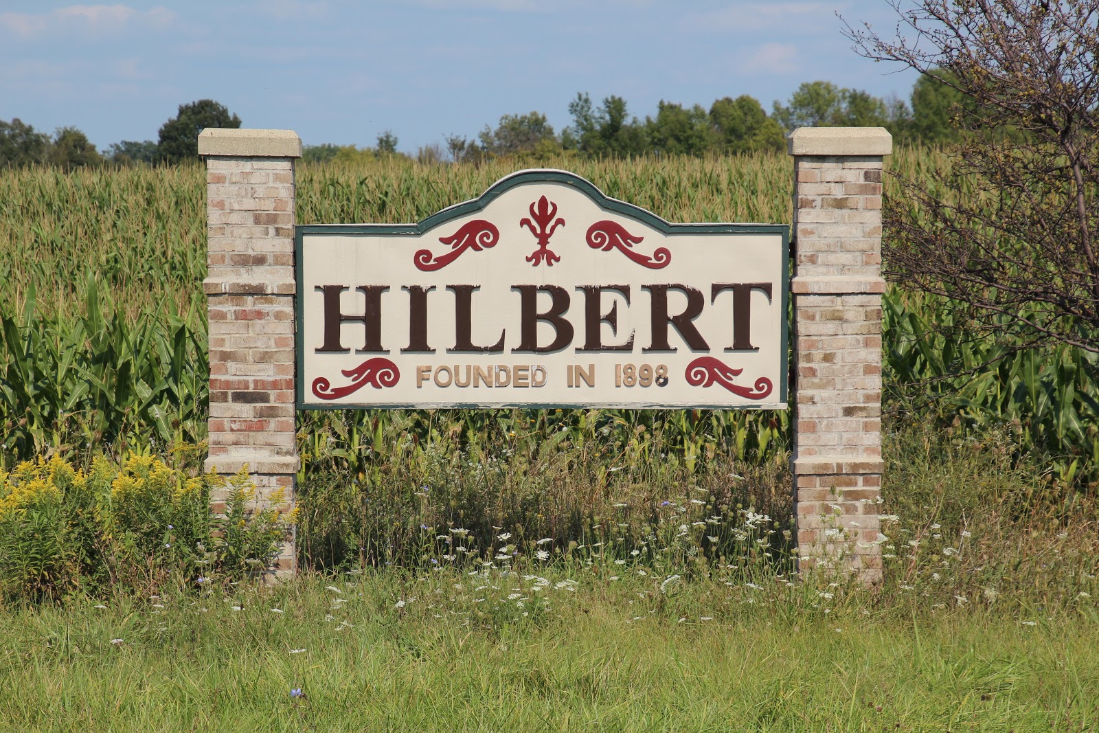 Wisconsin Historical Markers Hilbert Fire Bell 1898