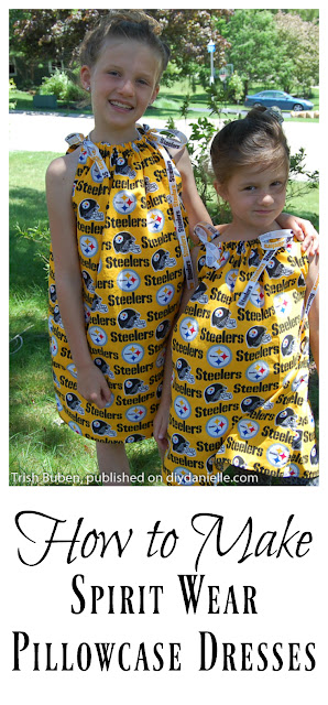 How to make pillowcase dresses for Spirit Wear and the upcoming football season! Sew an Easy Pillowcase Dress for Football Season!