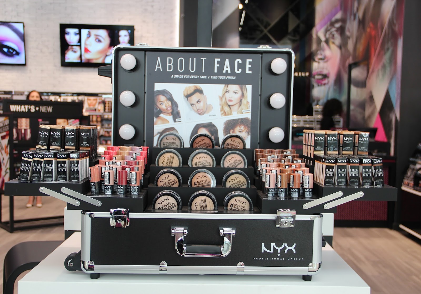 fashionably petite NYX Cosmetics Store Opening at Westfield Garden