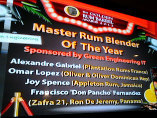 Green Engineering Sponsored of the Master Rum Blender Award at the UK Rum Fest 2012