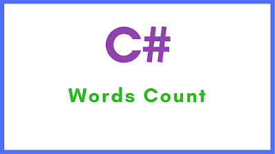 words count in c#