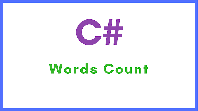 C# Words Count