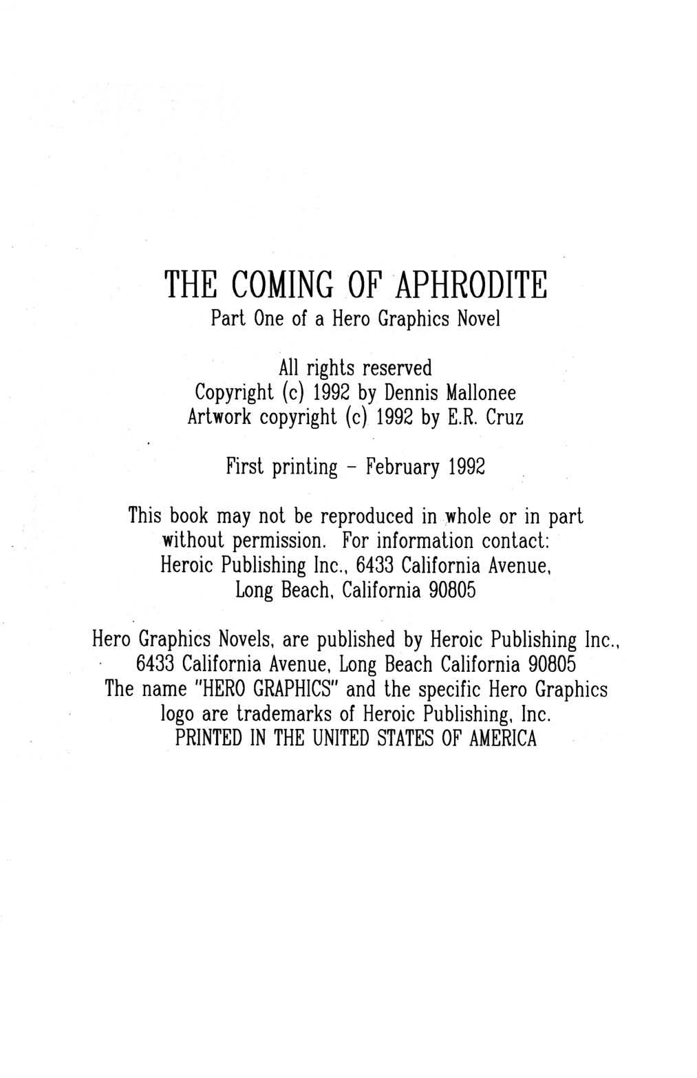 The Coming of Aphrodite issue Full - Page 2
