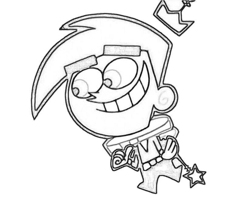 fairly odd parents christmas coloring pages - photo #29