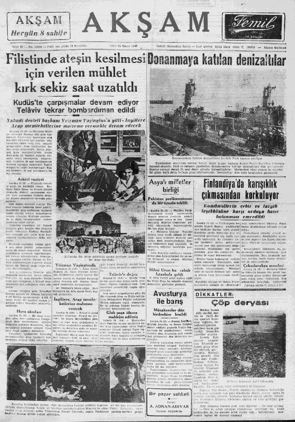 25 mayis 1948 aksam tam metin
