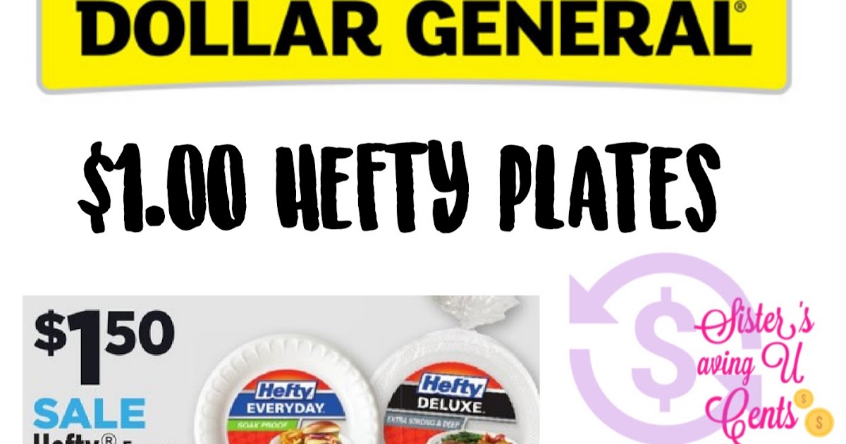 1 Hefty Plates At Dollar General