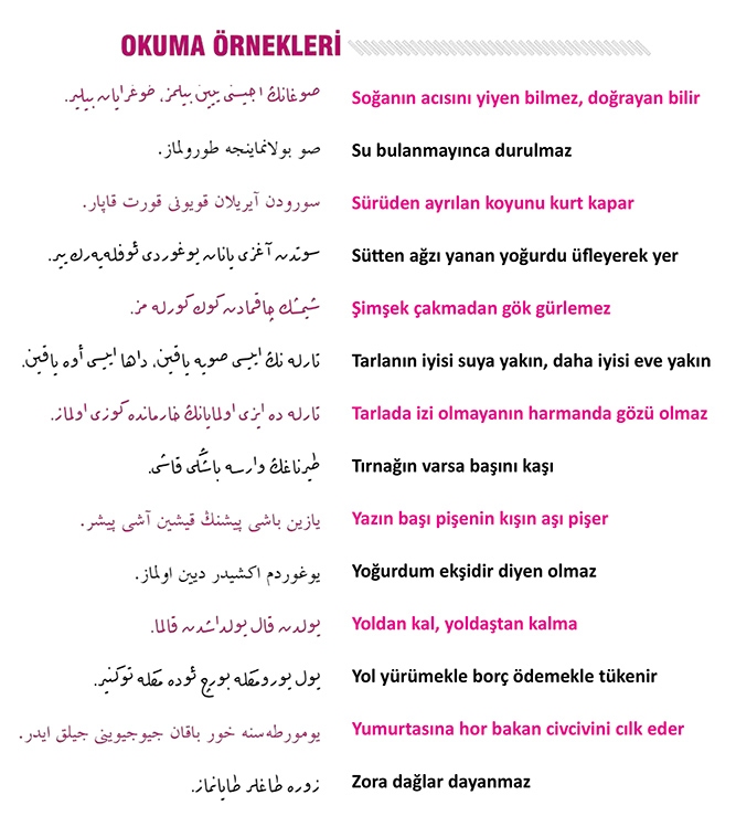 Osmanlica Turkce Lisan I Osmani لسان عثمانى Osmanlica Metin Okuma Atasozleri