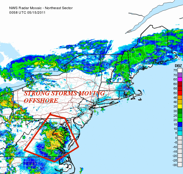 The Weather Centre Severe Weather Watch (May 14 Virginia Coast)