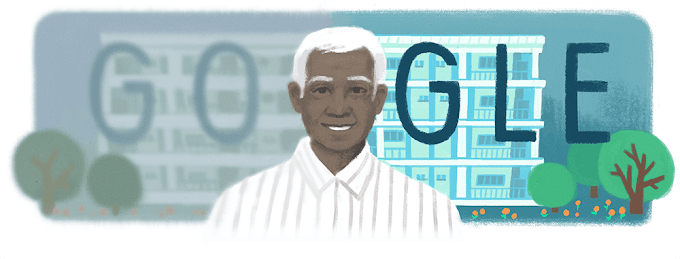 Google India Doodle - HBD Dr.GV - Dr.Govindappa Venkataswamy's 100th Birthday