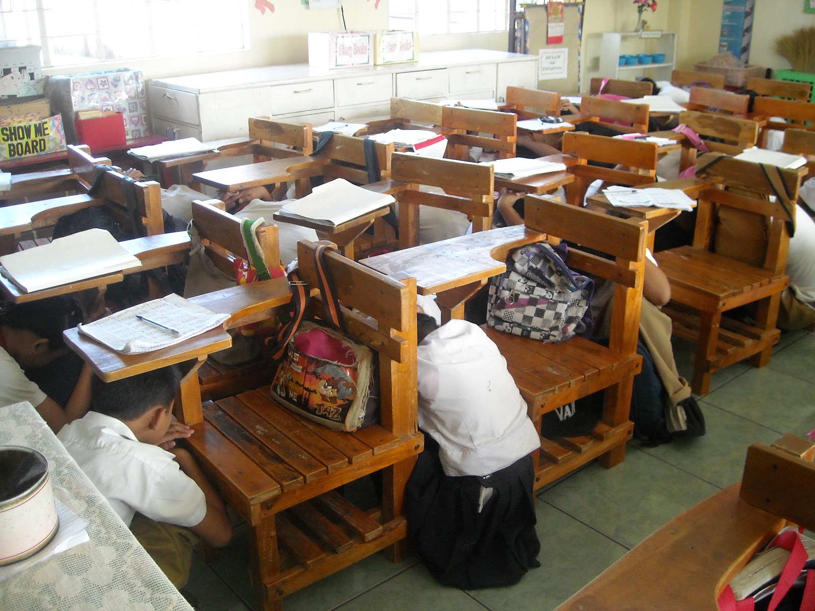 Earthquake Drill at Maduya Elementary School