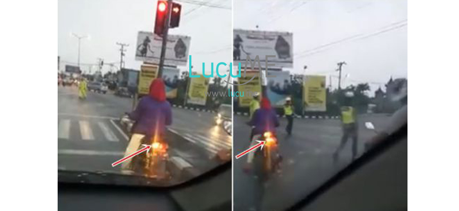 Ibu Ibu Naik Motor Matic Lampu Sein Ke Kiri Beloknya Ke Kanan