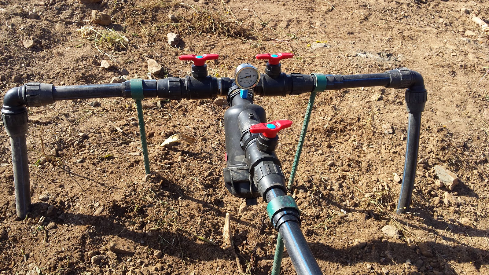 INSTALACION SISTEMA RIEGO POR GOTEO EN CEREZOS JOVENES | JARDINES