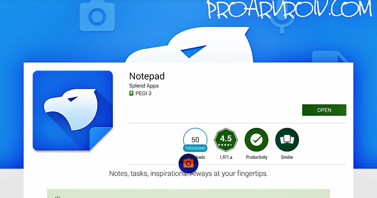 تطبيق Notepad by Splend Apps لتدوين الملاحظات بسهولة للاندرويد النسخة