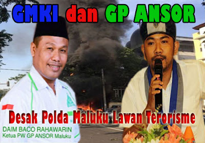 GMKI Dan GP ANSOR Maluku Desak Polda Maluku Lawan Terorisme 1 GMKI dan ANSOR