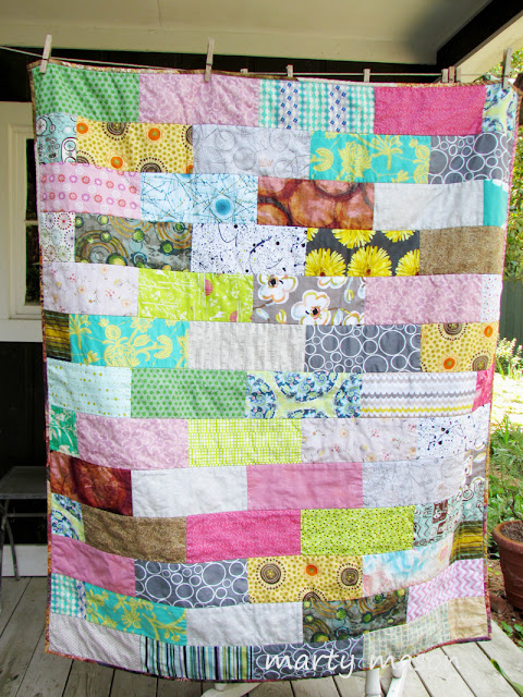 quilt as you go kid's quilt :  a project for community service