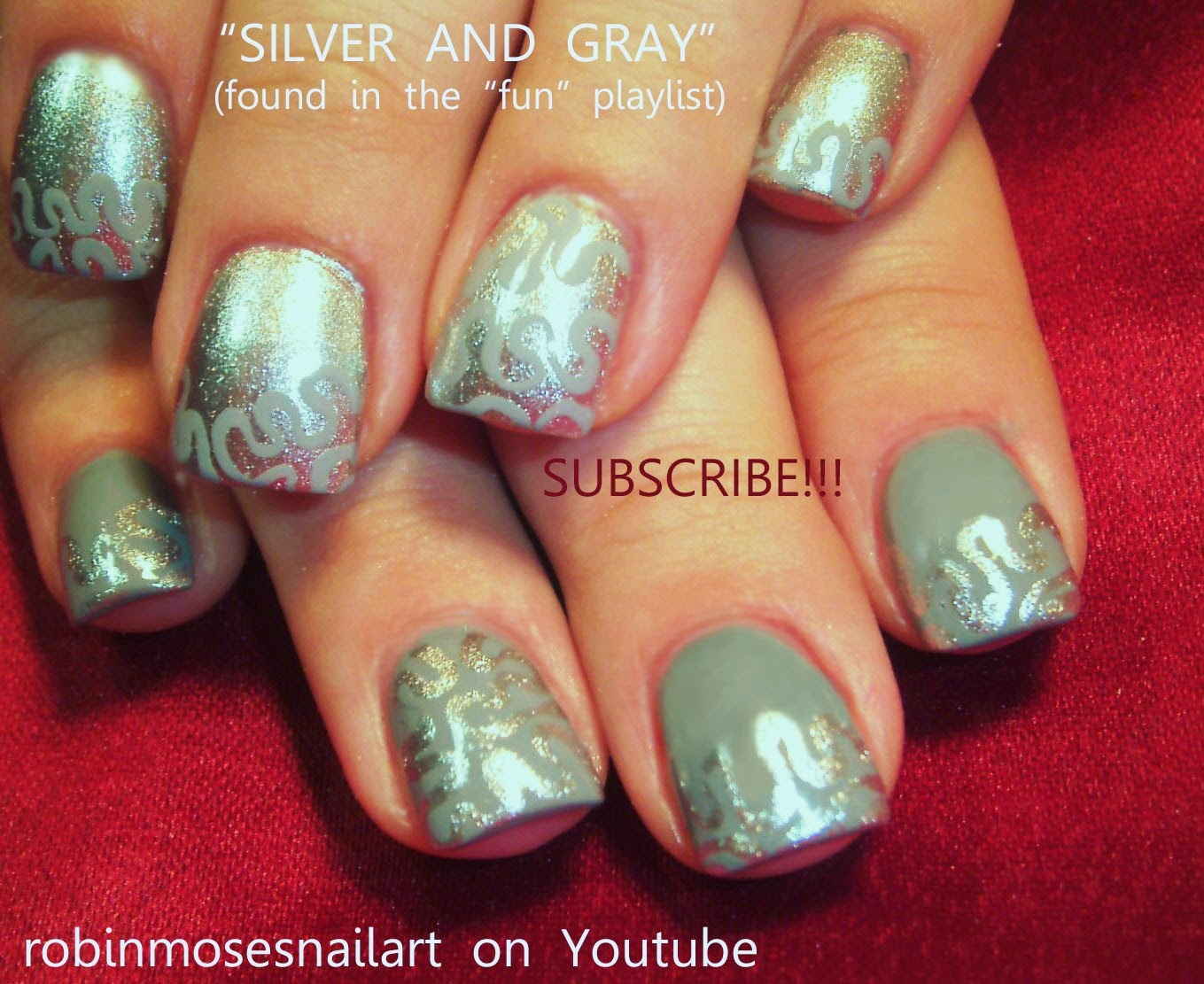 Nail Art by Robin Moses "flower nails" "pansy nails" "pansies" "violet