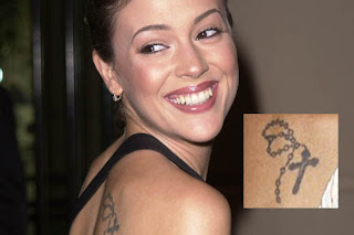 Celebrity Tattoo Design - Alyssa Milano Tattoos