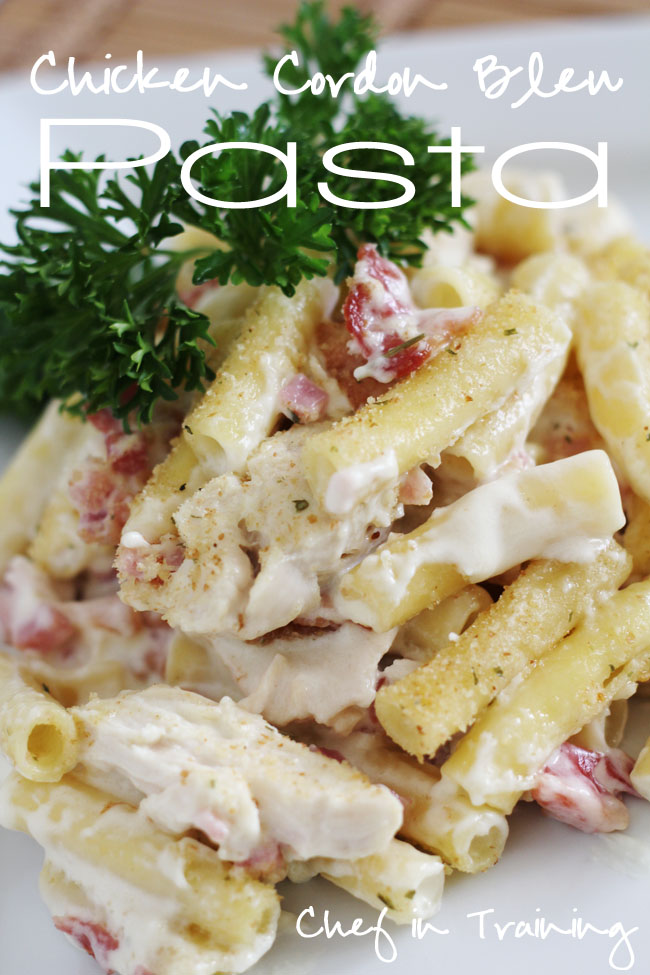 My Sister's Kitchen Chicken Cordon Bleu Pasta
