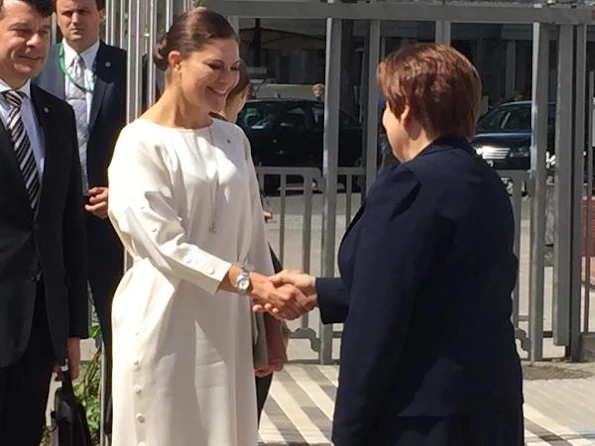 Crown Princess Victoria of Sweden visited the Latvia for participate in the opening ceremony of the VI Annual Forum of the EU Strategy for the Baltic Sea Region