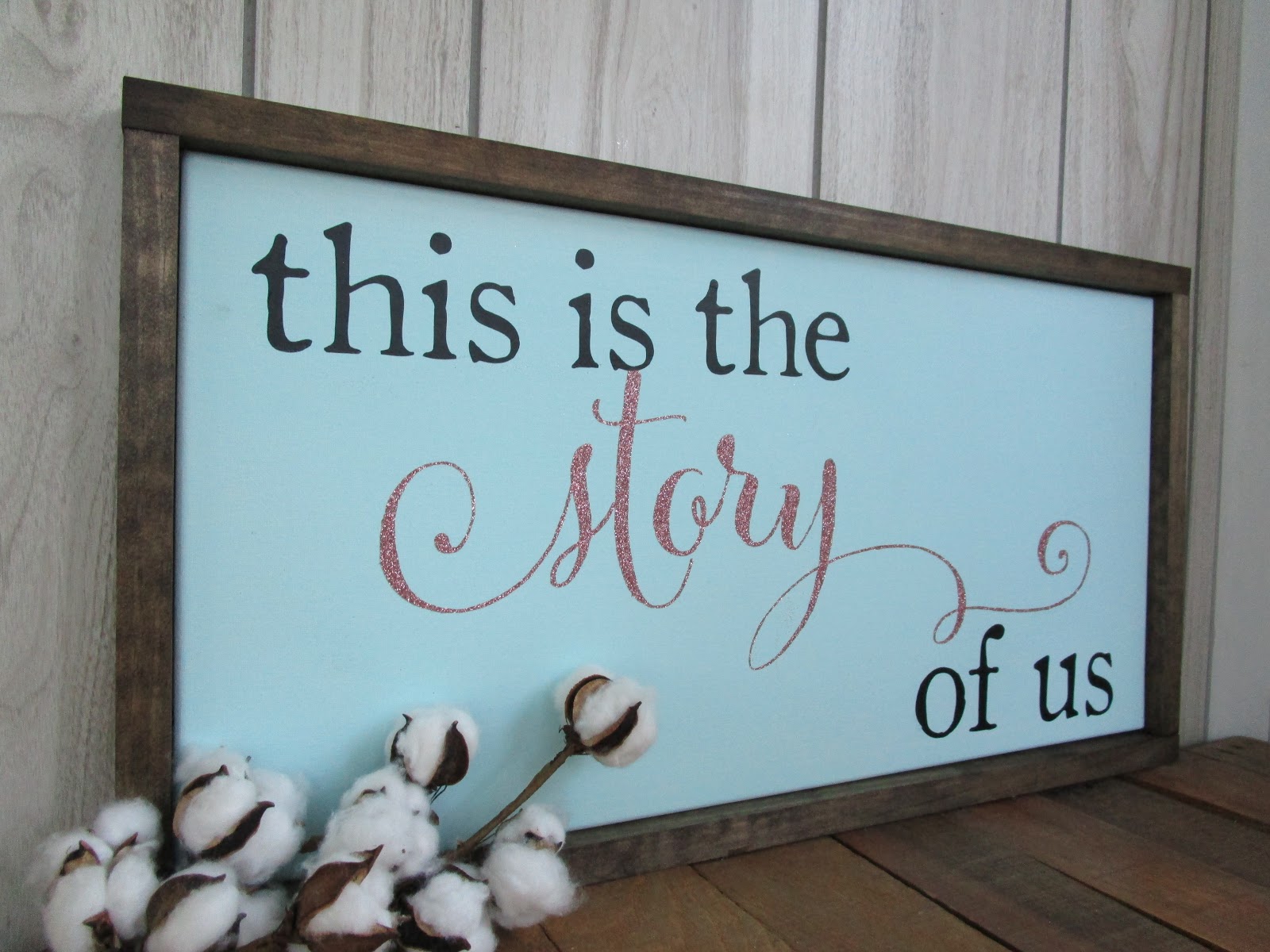 Northwoods Attic Glitter HTV Framed Canvas