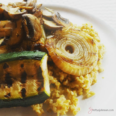 NJ image freekeh with grilled vegetables