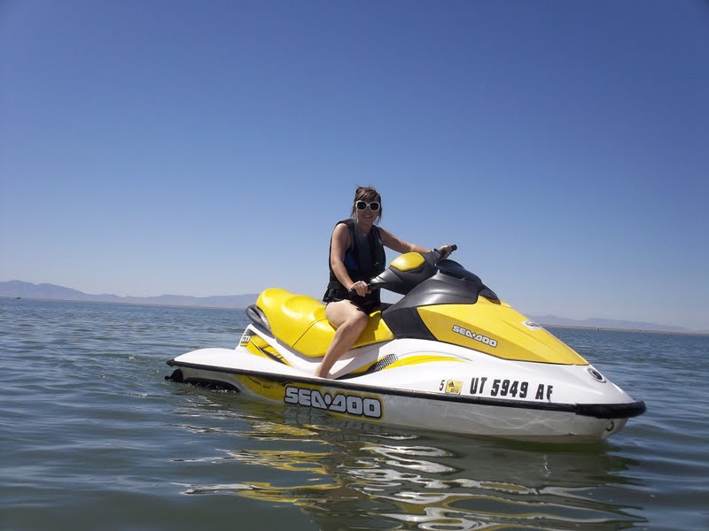Two Camo Princesses and our Prince Charming Willard Bay Jet Skiing
