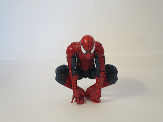 Spider-Man Crouching Glitter Red Hasbro Marvel Handful of Heroes Wave 2 