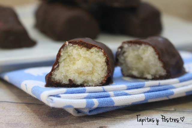 Barritas De Coco Y Chocolate
