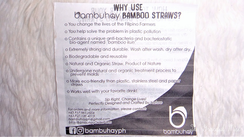 4th Ecological Waste Management Summit: Sustaining Shared Responsibilities (January 25-27, 2018 at ABS-CBN Vertis Tent, Vertis North, North Triangle, Quezon City) | Bambuhay Philippines | Why Use Bambuhay Bamboo Straws? | Blog Post by +The Graceful Mist (www.TheGracefulMist.com)