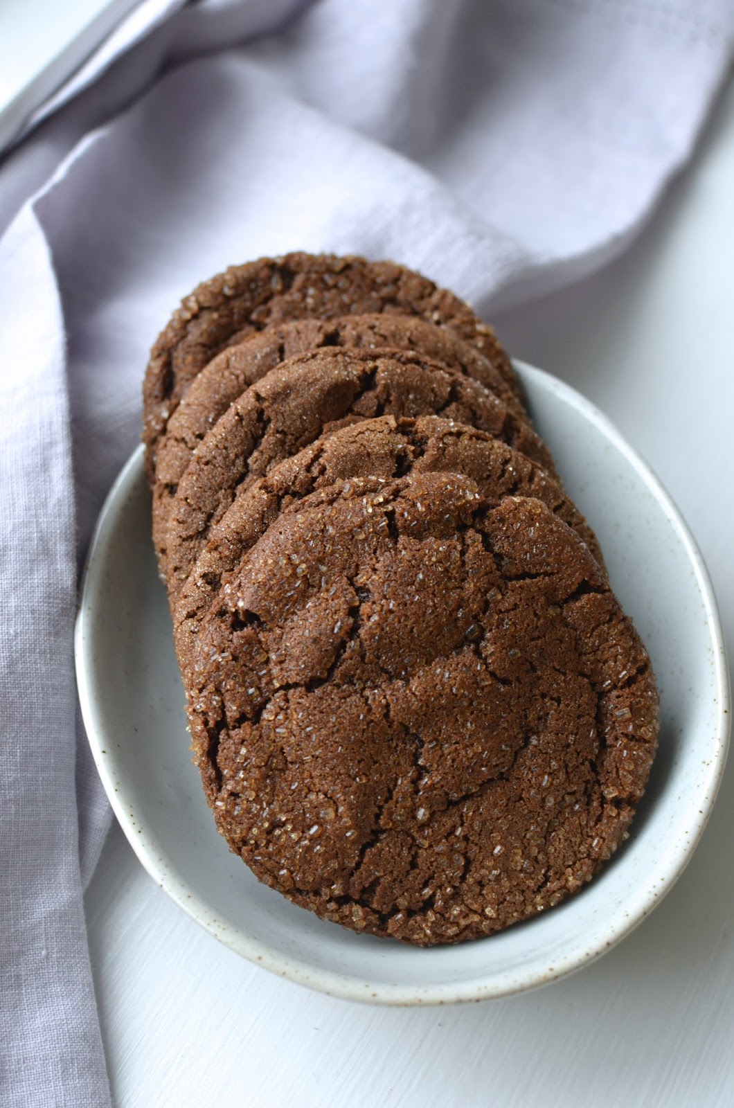 Playing with Flour Soft and chewy chocolate molasses cookies