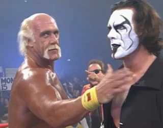 WCW Superbrawl 2000 -  Sting saved Hulk Hogan from a beat down by The Total Package