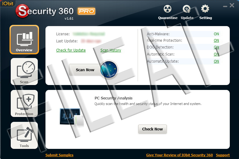 Iobit Security 360 Pro Serial Key