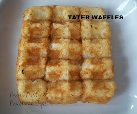 How to make waffles from tater tots 