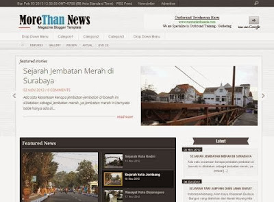 More Than News Blogger Template