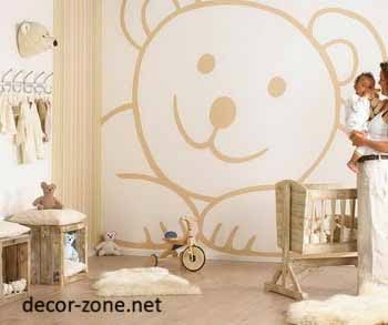 nursery decorating ideas, nursery wallpaper