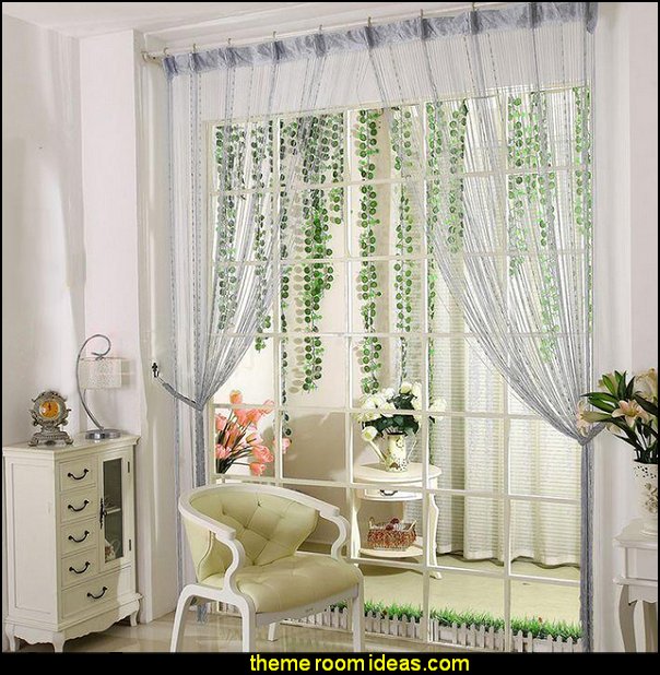 Beaded Door String Curtain Fringe shared bedrooms ideas - decorating shared bedrooms - siblings sharing bedroom - Shared spaces - boy and girl shared room - Shared Kids Room decorating - Room dividers - shared bedroom spaces - curtains - Room Divider Curtains Beaded Door String Curtain Fringe