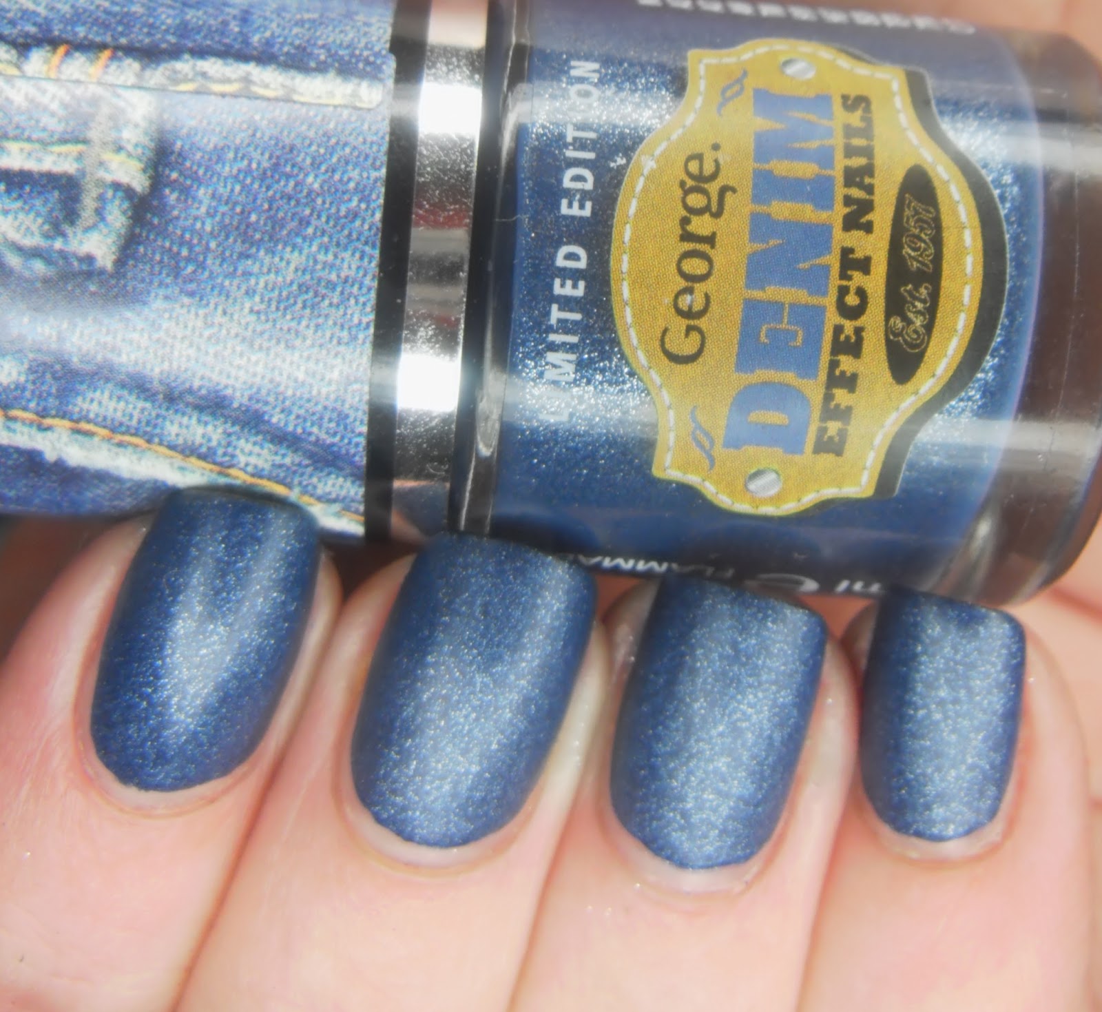 SpecialGirl Nails Denim Effect Nail Polish...From Asda?!