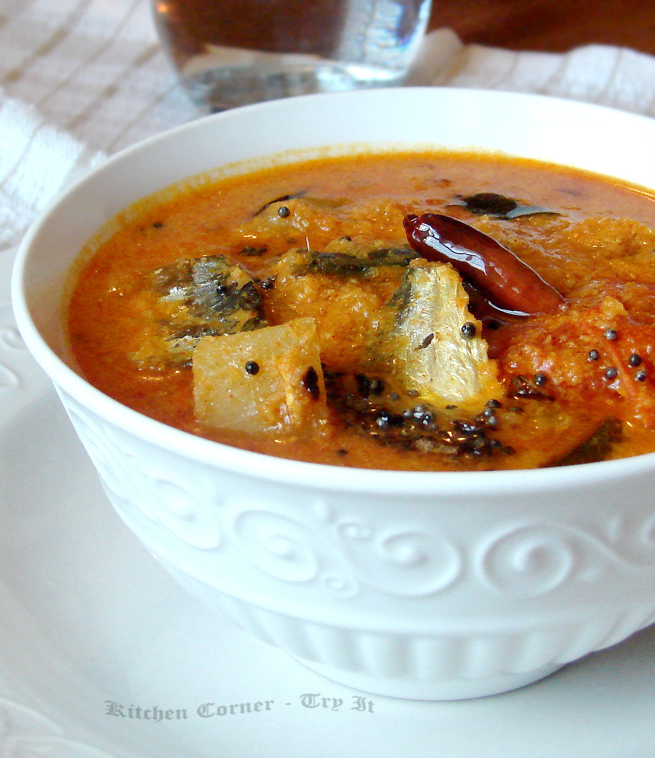 Unakka Meen Manga Curry/Dry Fish Mango Curry